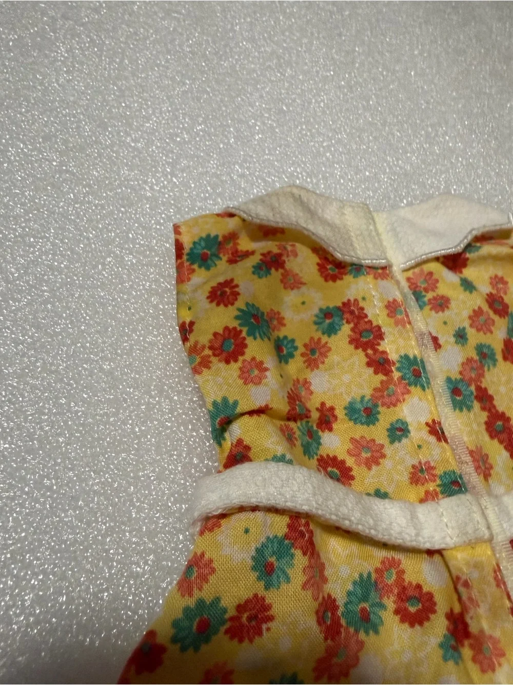 American Girl Kit Kittredge Yellow Floral Print Dress